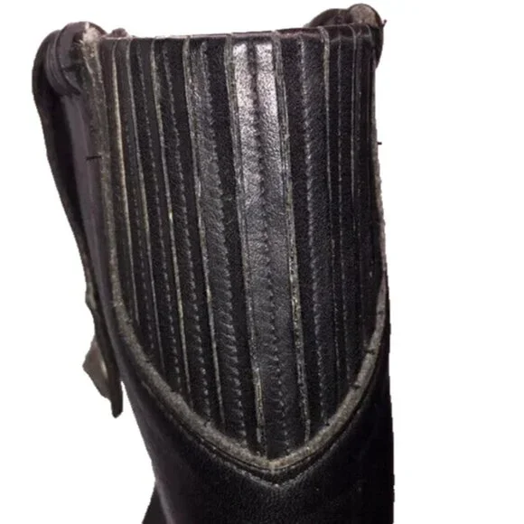 Harley-Davidson Ladies Black Leather Motorcycle Riding Boots Size 8M USA Made - Picture 8 of 16